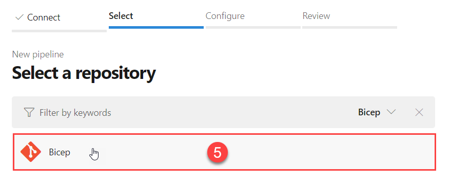 Select your repository